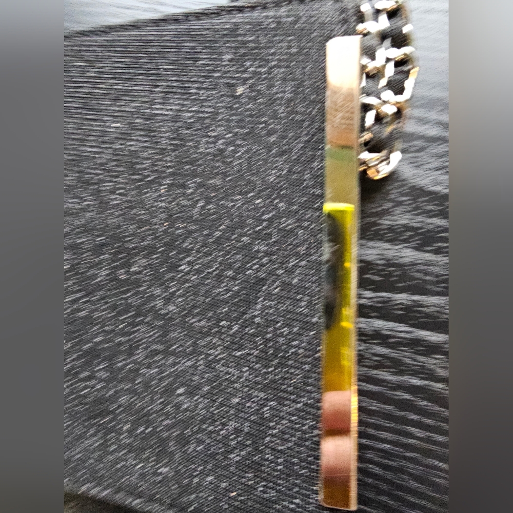 Kate Landry Sparkly Black Clutch with Silver Brooch OS - Picture 4 of 12